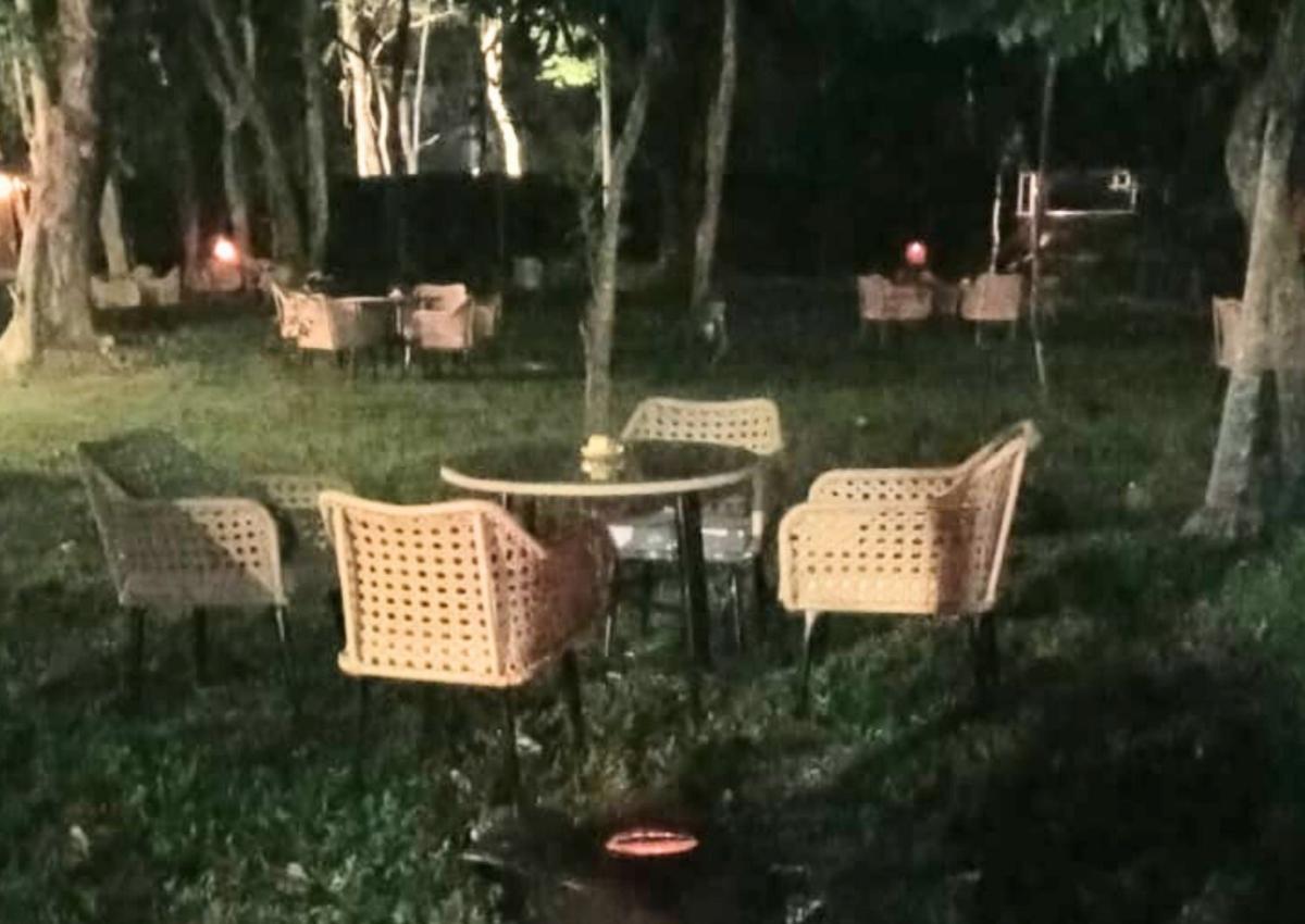 Vaani Greens Dining in the open