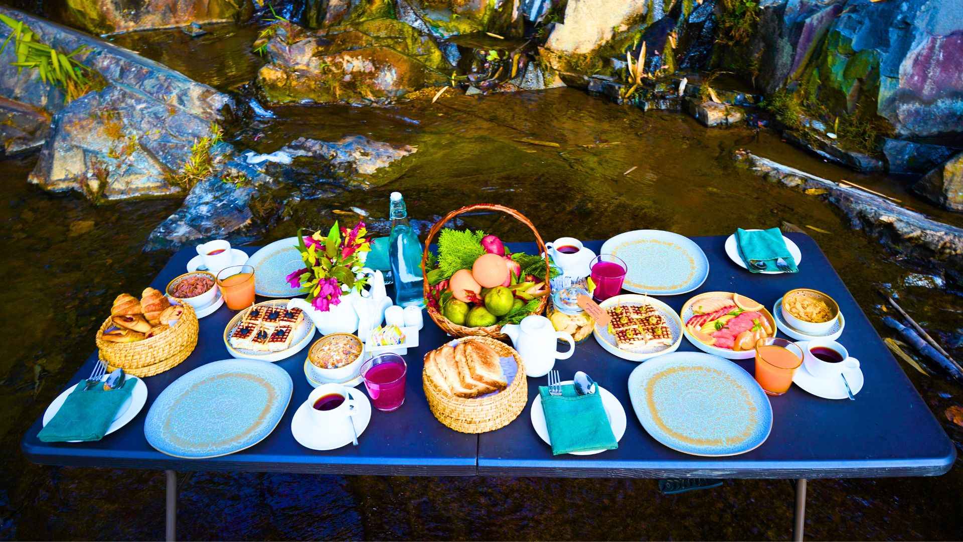Breakfast in the woods in Kaziranga wild